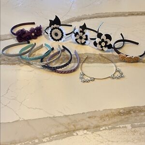 Variety of girls headbands, 11 in total